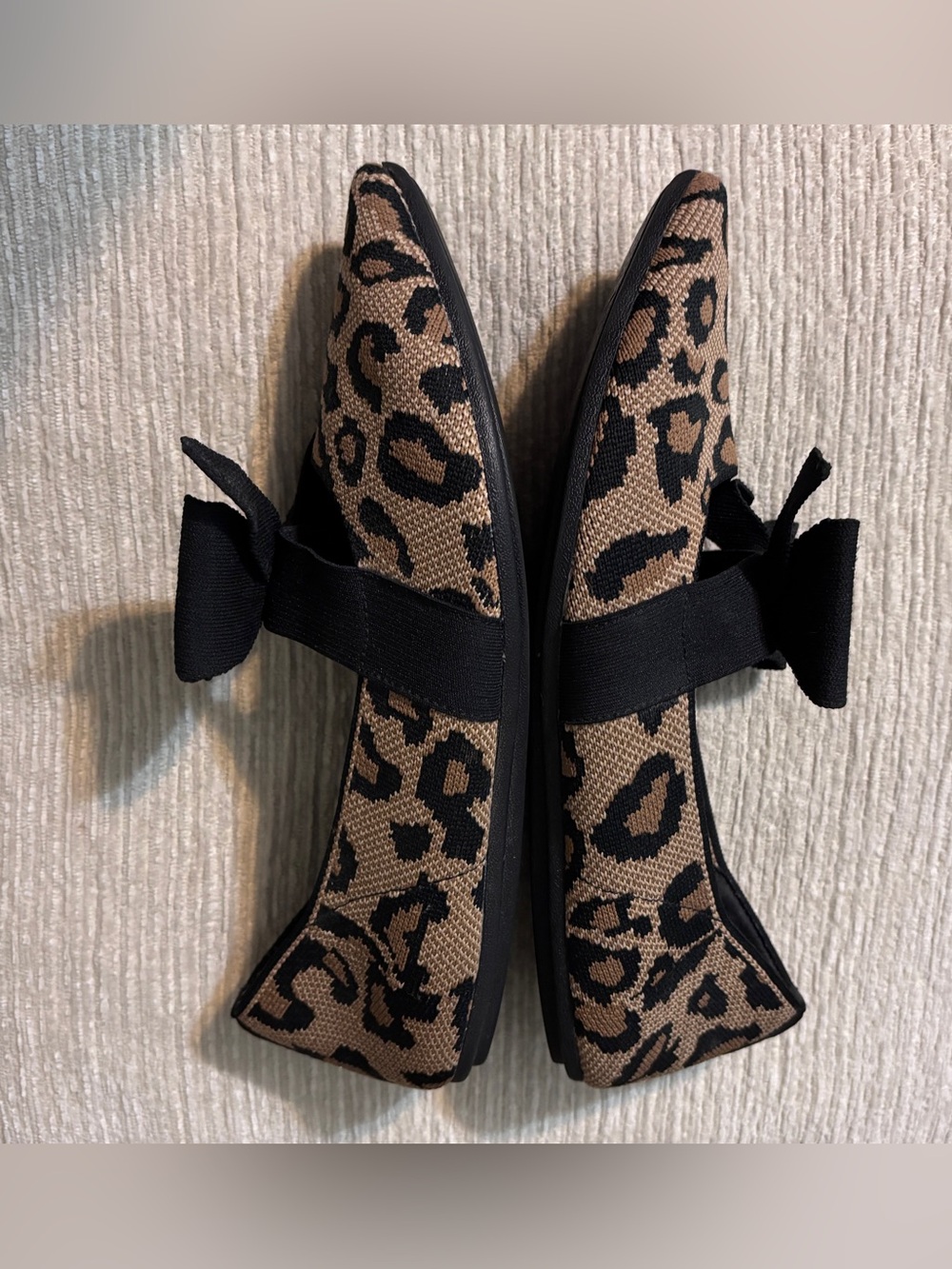Skechers Leopard Print Ballerina Bow Flats size 8 - Picture 4 of 9